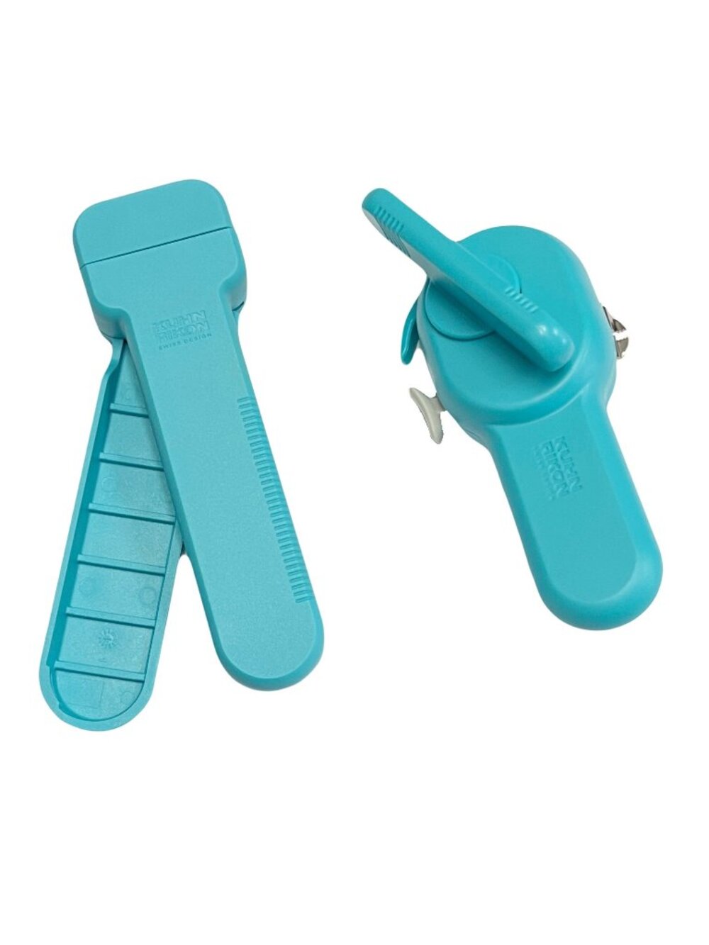 Kuhn Rikon 2 Piece Compact Can & Jar Opener Set K84158 NEW AQUA